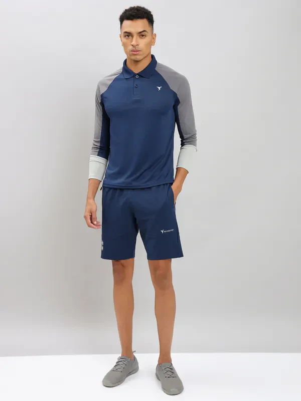 Men Colorblock Slim Fit Polo T-shirt with TECHNO COOL+ - Image 6