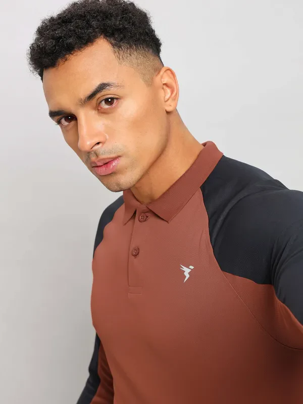 Men Colorblock Slim Fit Polo T-shirt with TECHNO COOL+ - Image 11