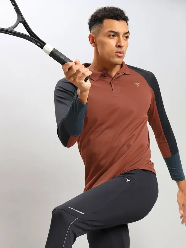 Men Colorblock Slim Fit Polo T-shirt with TECHNO COOL+ - Image 2