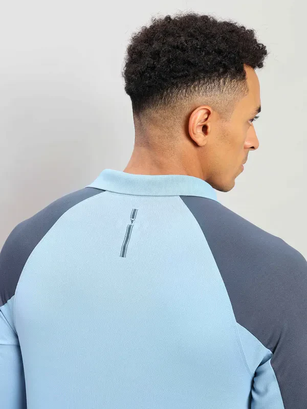 Men Colorblock Slim Fit Polo T-shirt with TECHNO COOL+ - Image 10