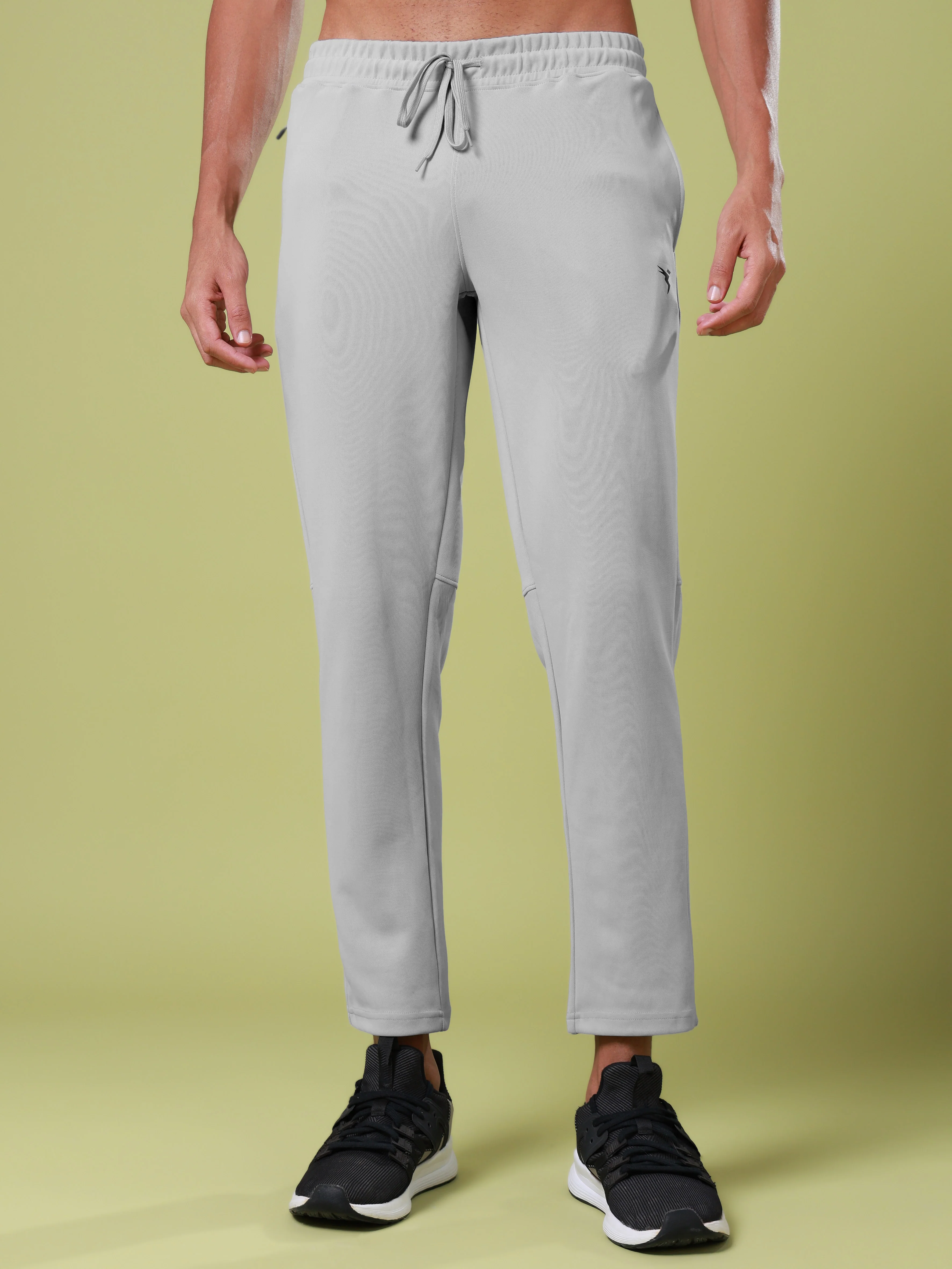 Men Solid Slim Fit Trackpants with ELASTO PLUS - Image 2