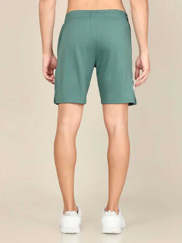 Men Solid Slim Fit Shorts with TECHNO DRY - Image 2