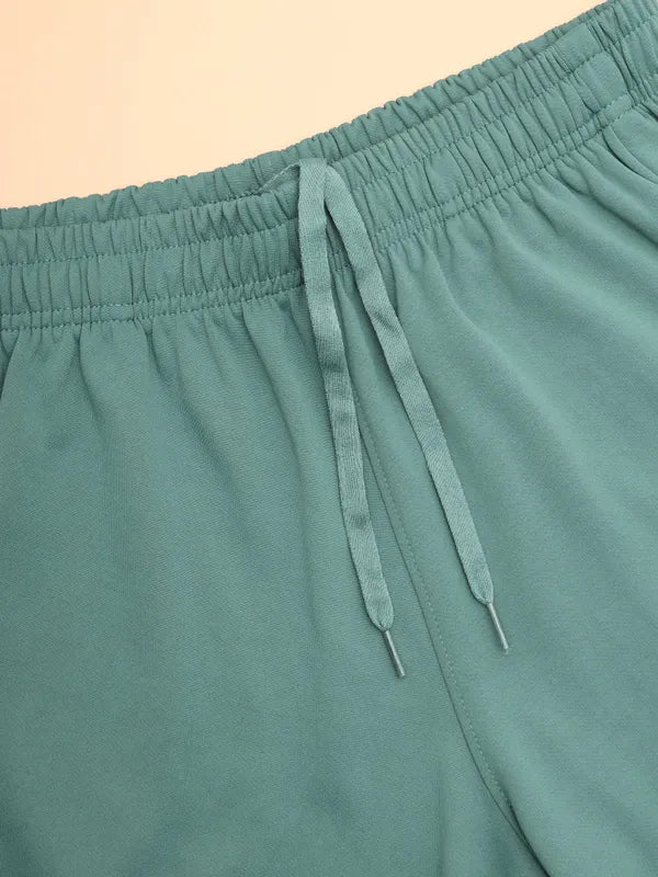 Men Solid Slim Fit Shorts with TECHNO DRY - Image 6