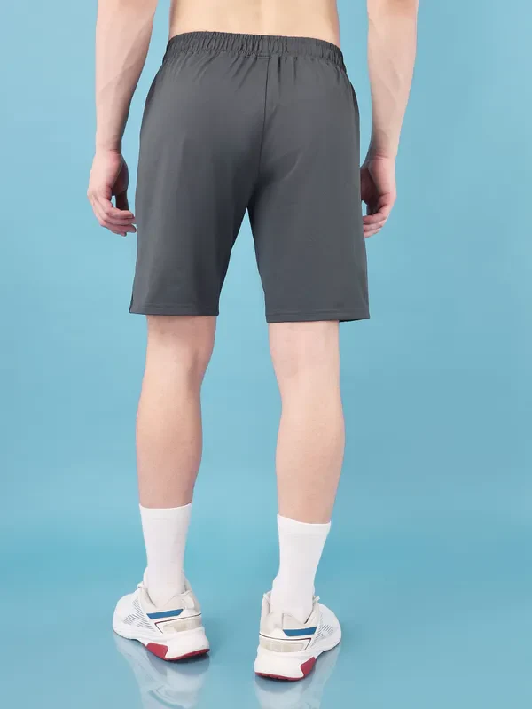 Men Solid Slim Fit Shorts with ELASTO LITE - Image 3
