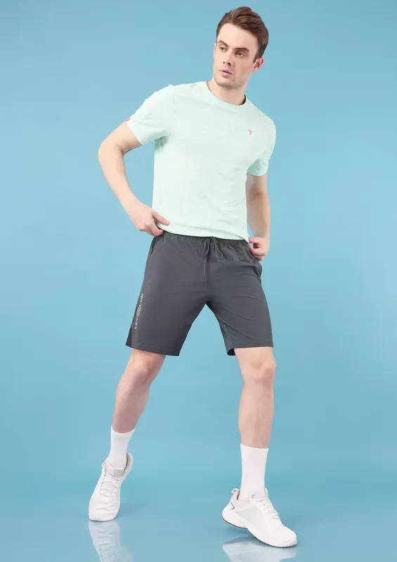 Men Solid Slim Fit Shorts with ELASTO LITE - Image 5