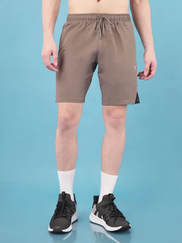 Men Solid Slim Fit Shorts with ELASTO LITE - Image 2