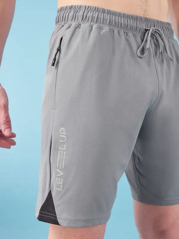 Men Solid Slim Fit Shorts with ELASTO LITE - Image 5