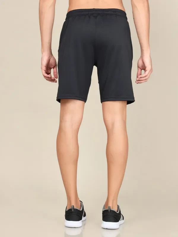 Men Solid Slim Fit Shorts with TECHNO DRY - Image 3