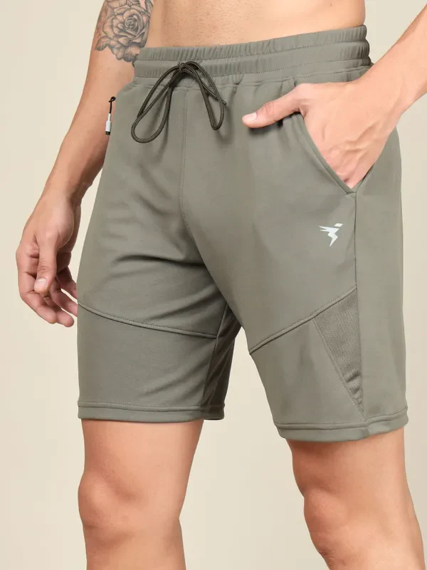Men Solid Slim Fit Shorts with TECHNO DRY - Image 6