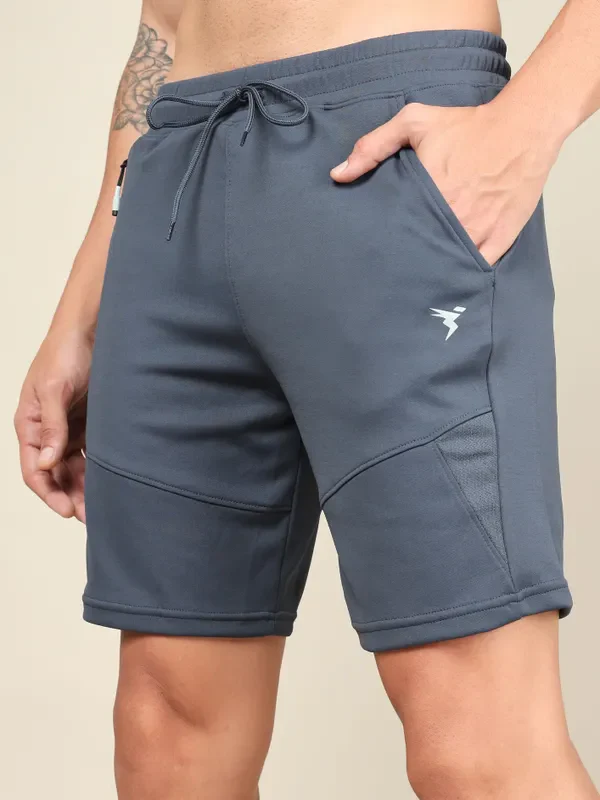 Men Solid Slim Fit Shorts with TECHNO DRY - Image 6