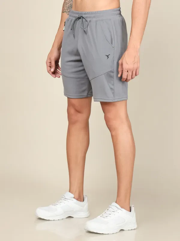Men Solid Slim Fit Shorts with TECHNO DRY - Image 4