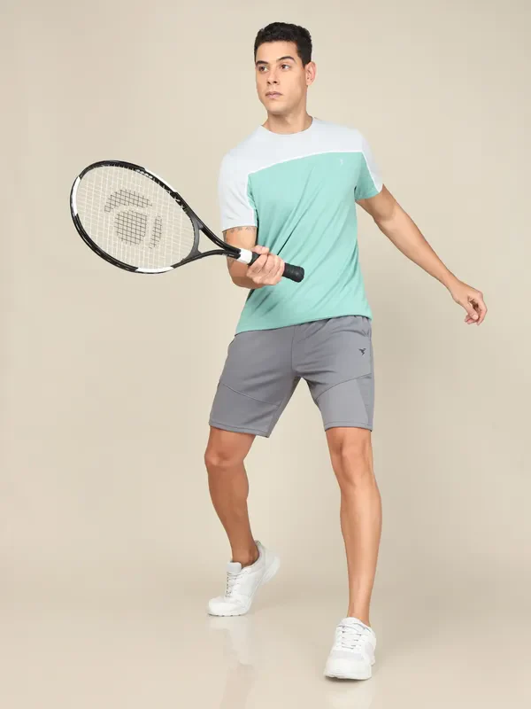 Men Solid Slim Fit Shorts with TECHNO DRY - Image 5