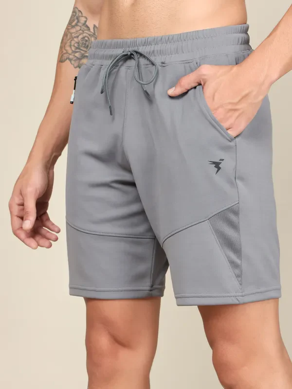 Men Solid Slim Fit Shorts with TECHNO DRY - Image 6