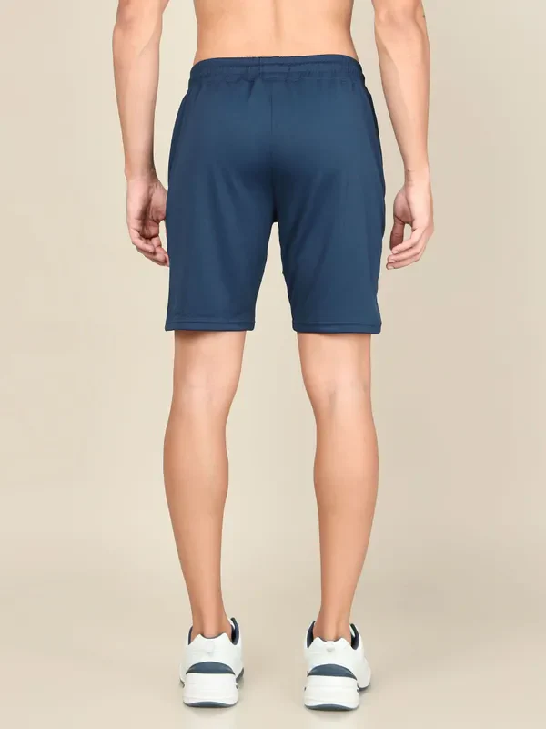 Men Solid Slim Fit Shorts with TECHNO DRY - Image 3