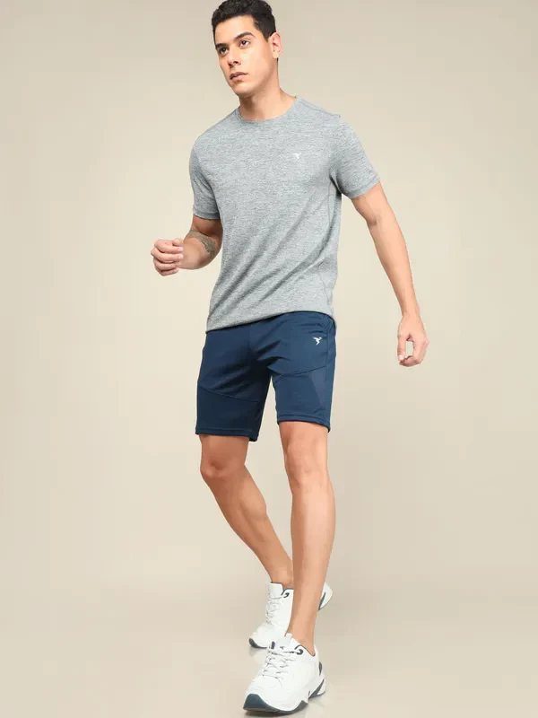 Men Solid Slim Fit Shorts with TECHNO DRY - Image 5