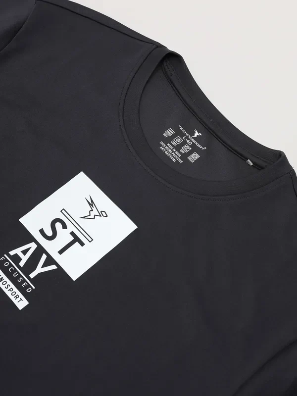 Men Printed Slim Fit Crew Neck Sweatshirt with ELASTO PLUS - Image 7