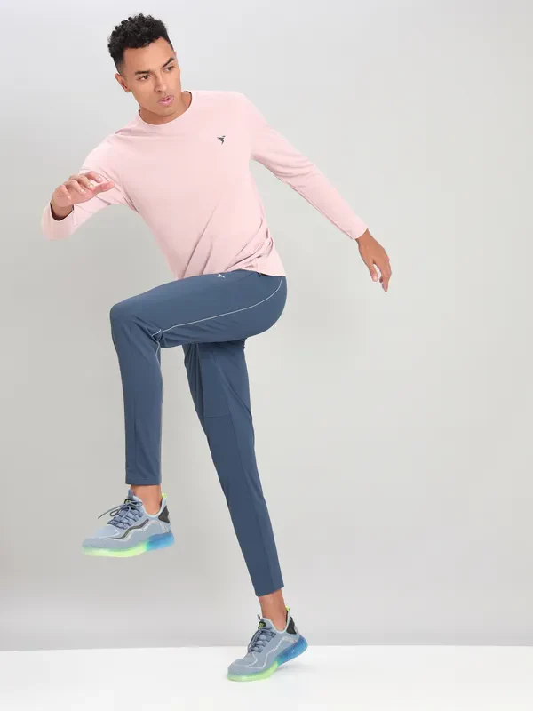 Men Solid Slim Fit Crew Neck T-shirt with TECHNO COOL+ - Image 5