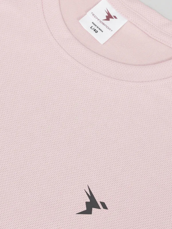 Men Solid Slim Fit Crew Neck T-shirt with TECHNO COOL+ - Image 7