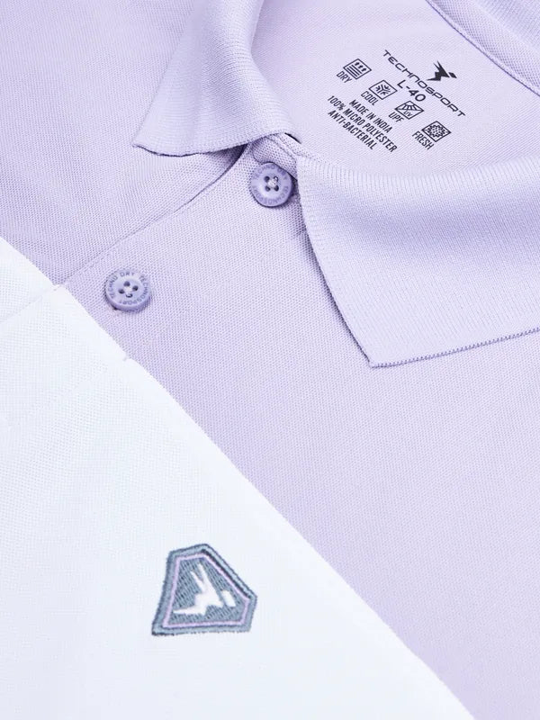 Men Colorblock Slim Fit Polo T-shirt with MATPIQ - Image 10