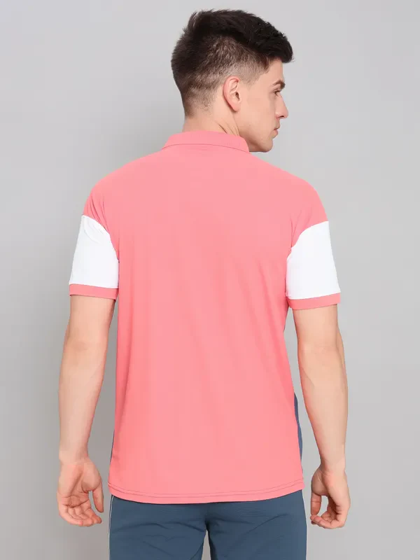 Men Colorblock Slim Fit Polo T-shirt with MATPIQ - Image 4