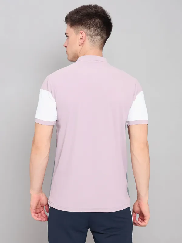 Men Colorblock Slim Fit Polo T-shirt with MATPIQ - Image 4
