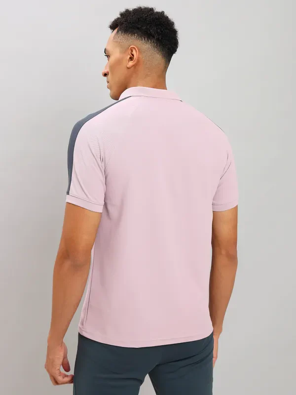 Men Colorblock Slim Fit Polo T-shirt with MATPIQ - Image 3