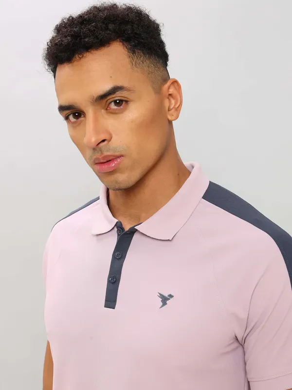 Men Colorblock Slim Fit Polo T-shirt with MATPIQ - Image 7