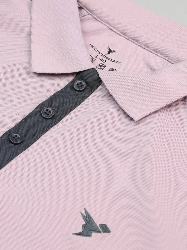 Men Colorblock Slim Fit Polo T-shirt with MATPIQ - Image 9