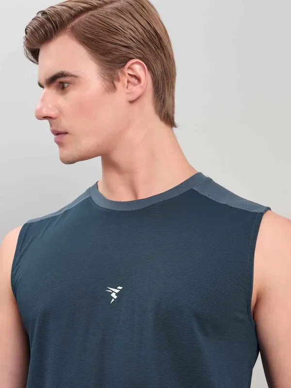 Men Solid Slim Fit Crew Neck Innerwear Vest with ELASTO LITE - Image 7