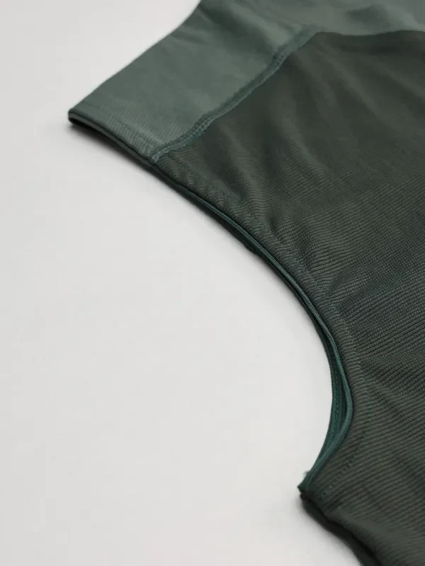Men Solid Slim Fit Crew Neck Innerwear Vest with ELASTO LITE - Image 3