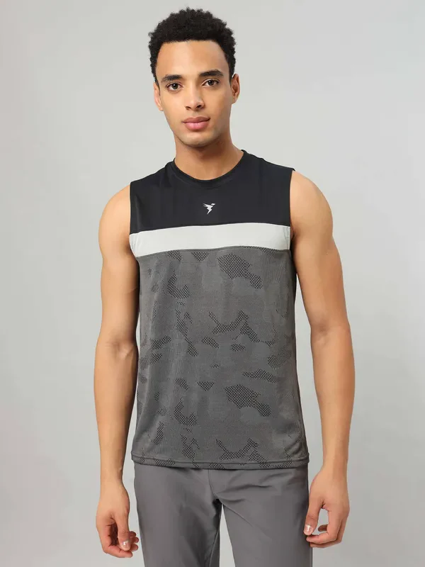 Men Jacquard Slim Fit Crew Neck Innerwear Vest with VENTMESH - Image 5