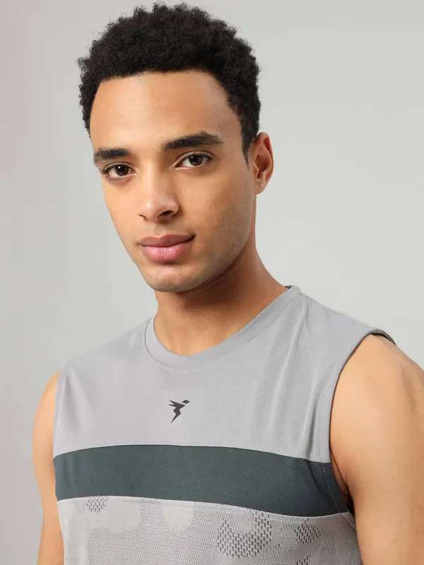 Men Jacquard Slim Fit Crew Neck Innerwear Vest with VENTMESH - Image 6