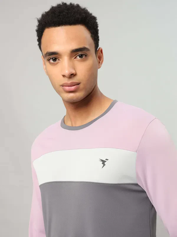 Men Colorblock Slim Fit Crew Neck T-shirt with MATPIQ - Image 6