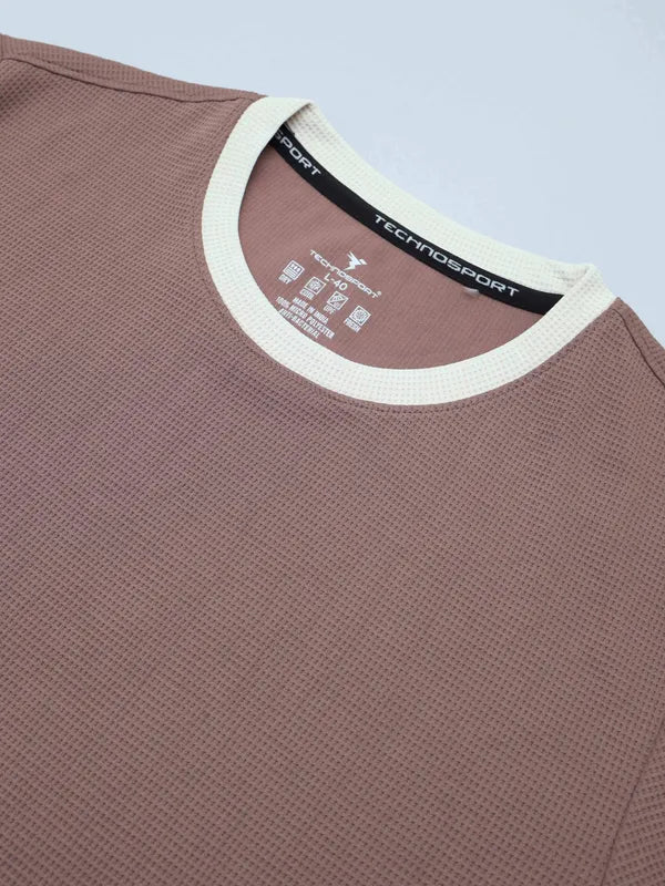 Men Colorblock Slim Fit Crew Neck T-shirt with TECHNO COOL+ - Image 6