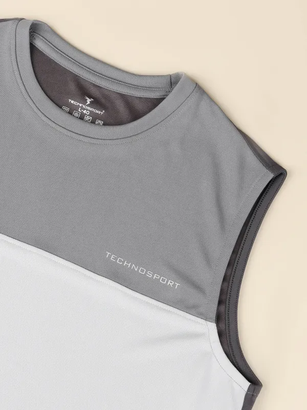 Men Colorblock Slim Fit Crew Neck Innerwear Vest with TECHNO COOL+ - Image 7
