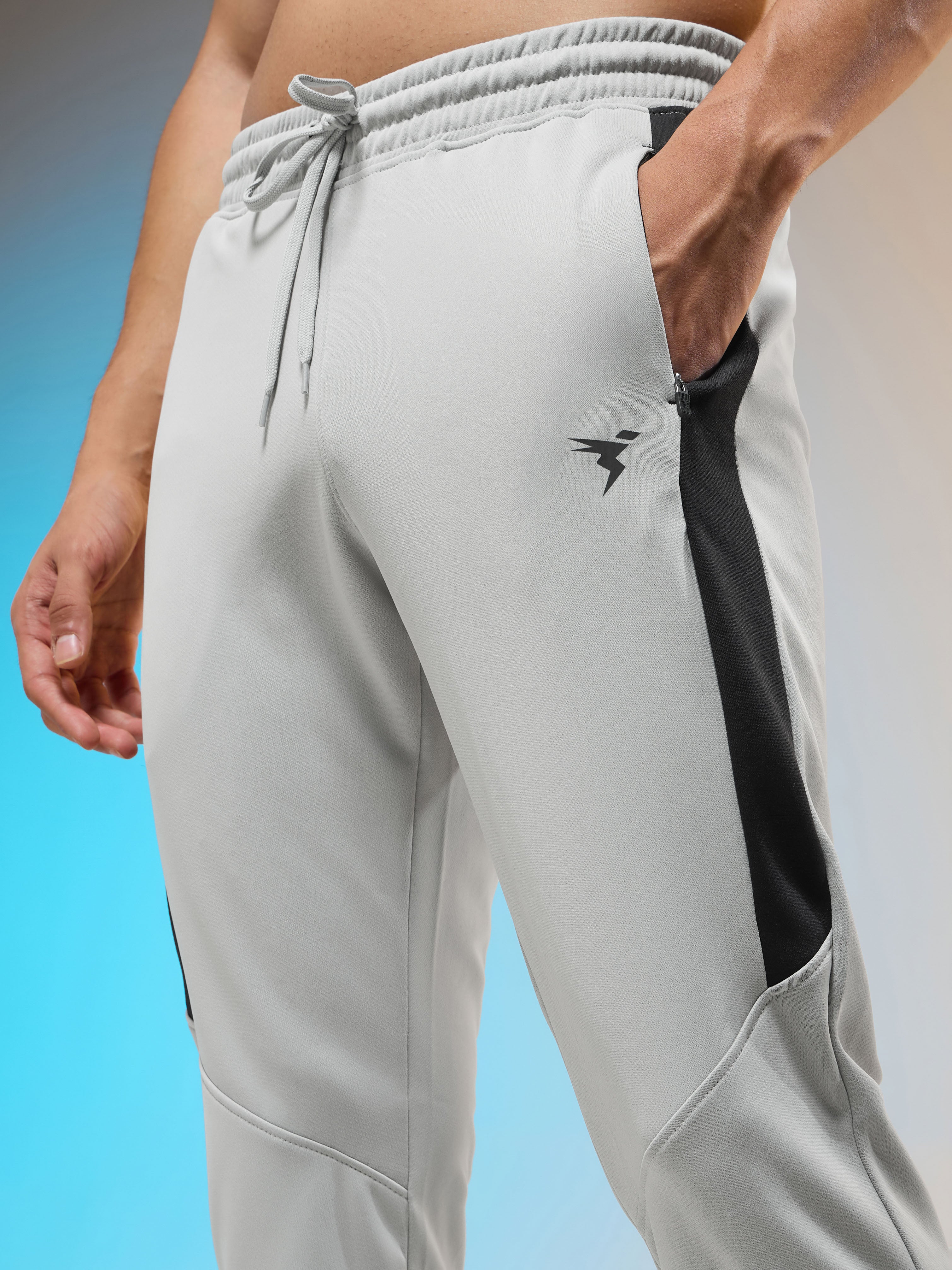 Men Melange Slim Fit Trackpants with TECHNO DRY - Image 6