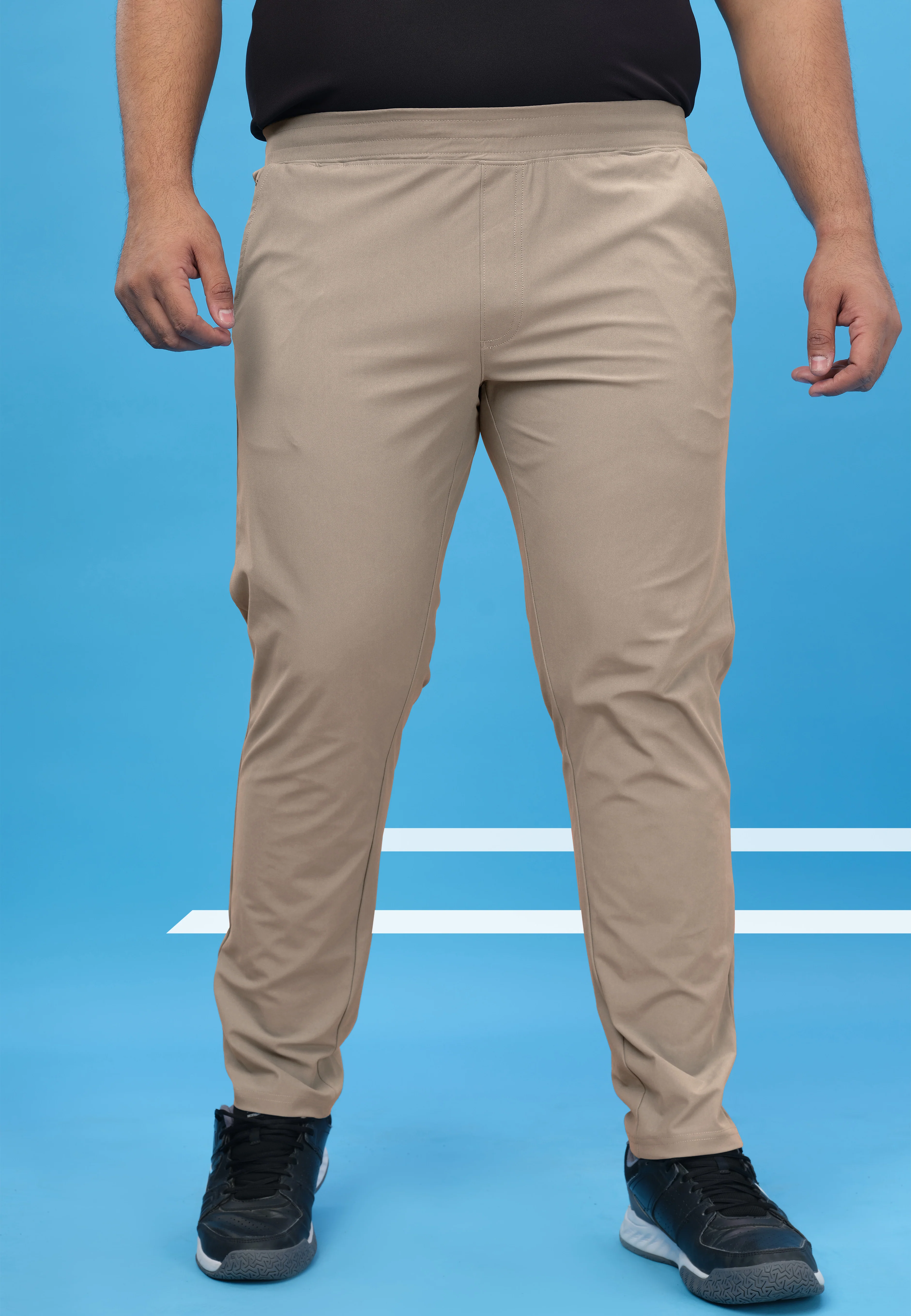 Men Plus Size Solid Relax Fit Trackpants with DURACOOL+