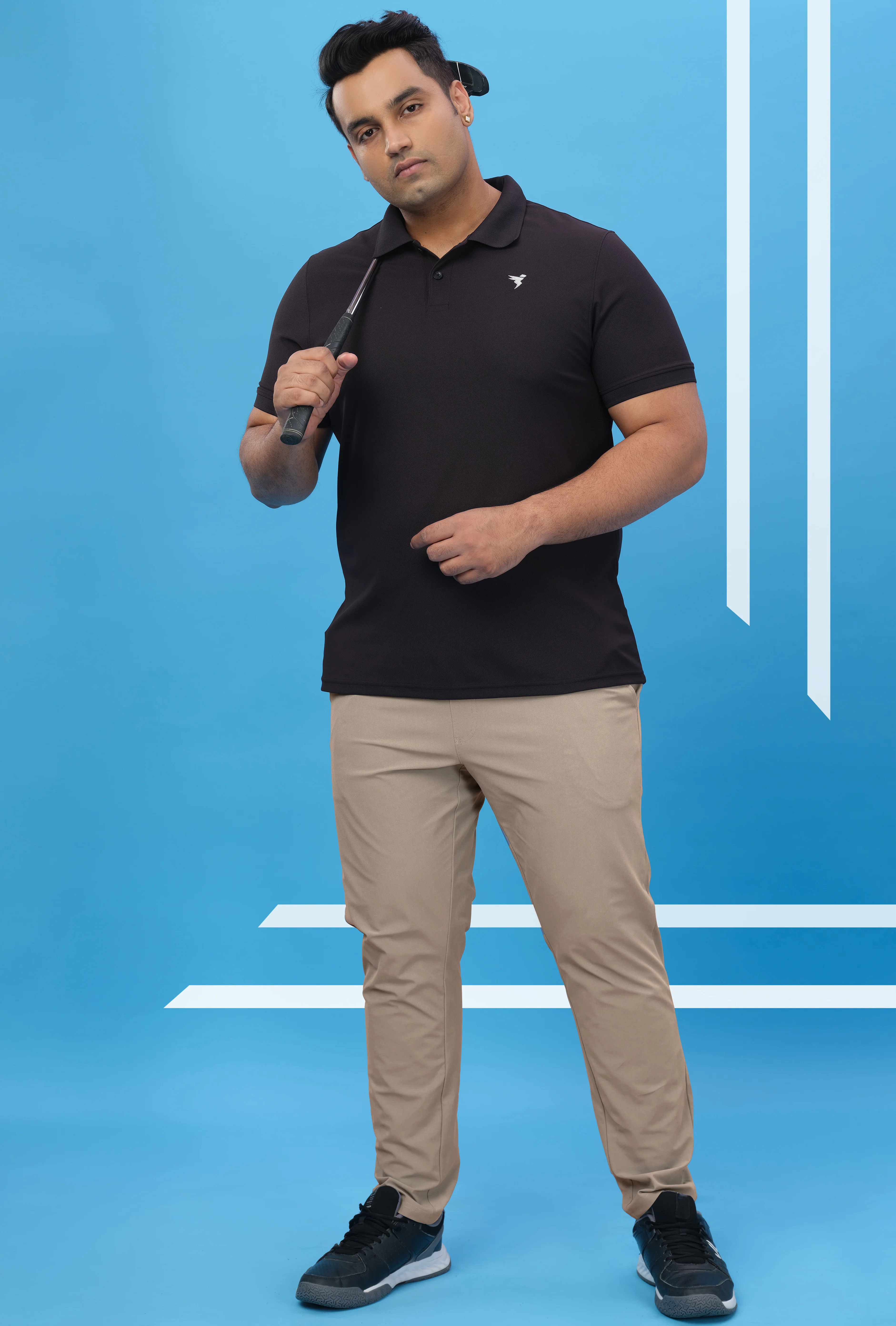 Men Plus Size Solid Relax Fit Trackpants with DURACOOL+ - Image 4