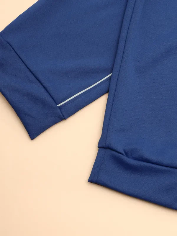 Men Solid Slim Fit Trackpants with TECHNO DRY - Image 2