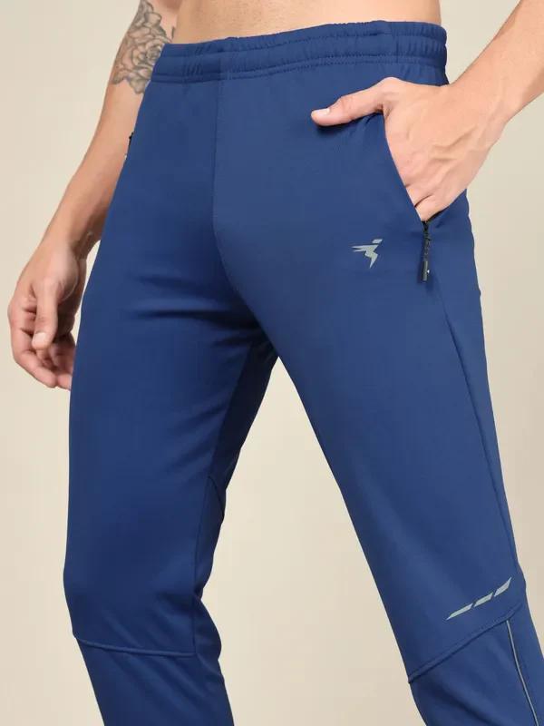 Men Solid Slim Fit Trackpants with TECHNO DRY - Image 7