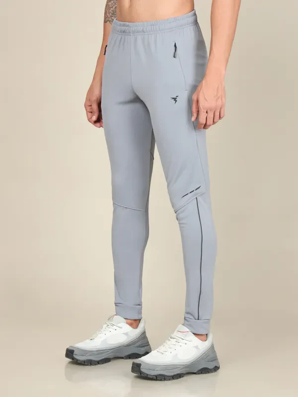 Men Solid Slim Fit Trackpants with TECHNO DRY - Image 4