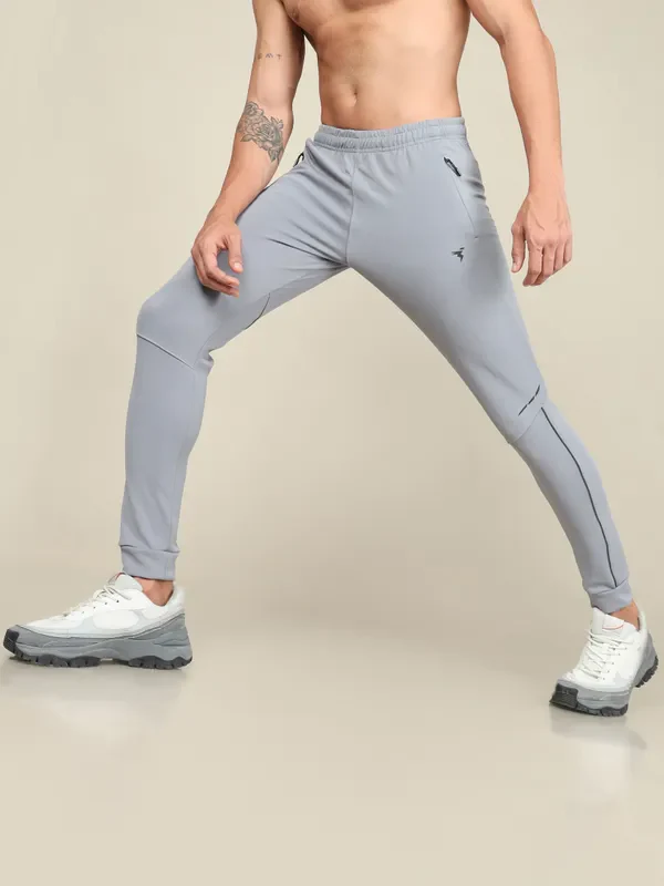Men Solid Slim Fit Trackpants with TECHNO DRY - Image 5