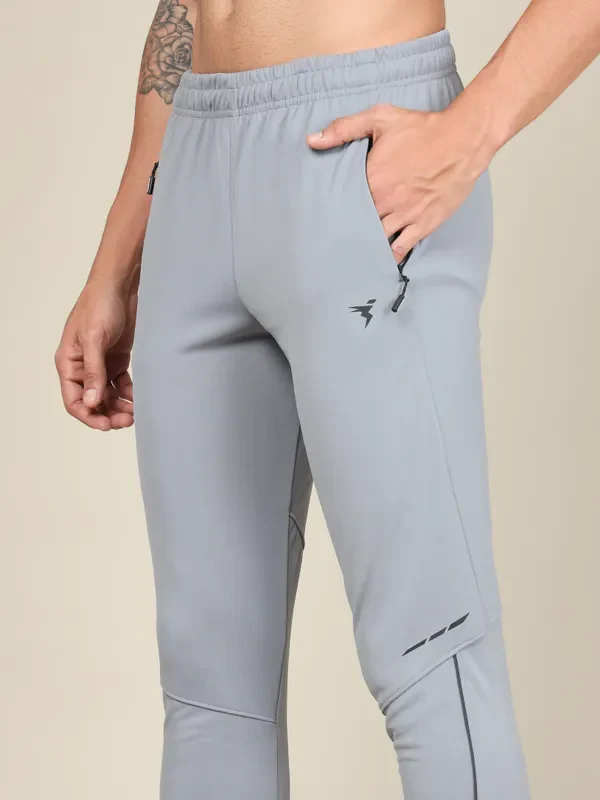 Men Solid Slim Fit Trackpants with TECHNO DRY - Image 7