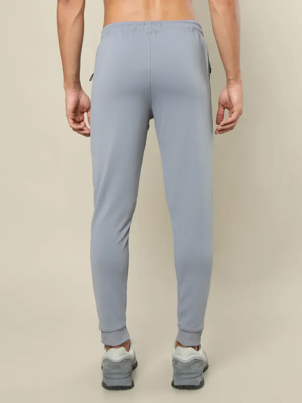 Men Melange Slim Fit Trackpants with TECHNO DRY - Image 4