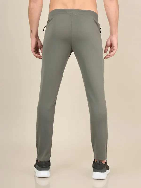 Men Solid Slim Fit Trackpants with TECHNO DRY - Image 4