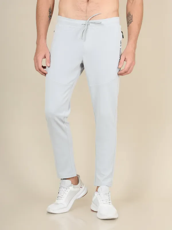 Men Solid Slim Fit Trackpants with TECHNO DRY - Image 2