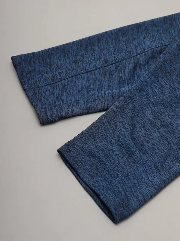 Men Melange Slim Fit Trackpants with TECHNO DRY - Image 3