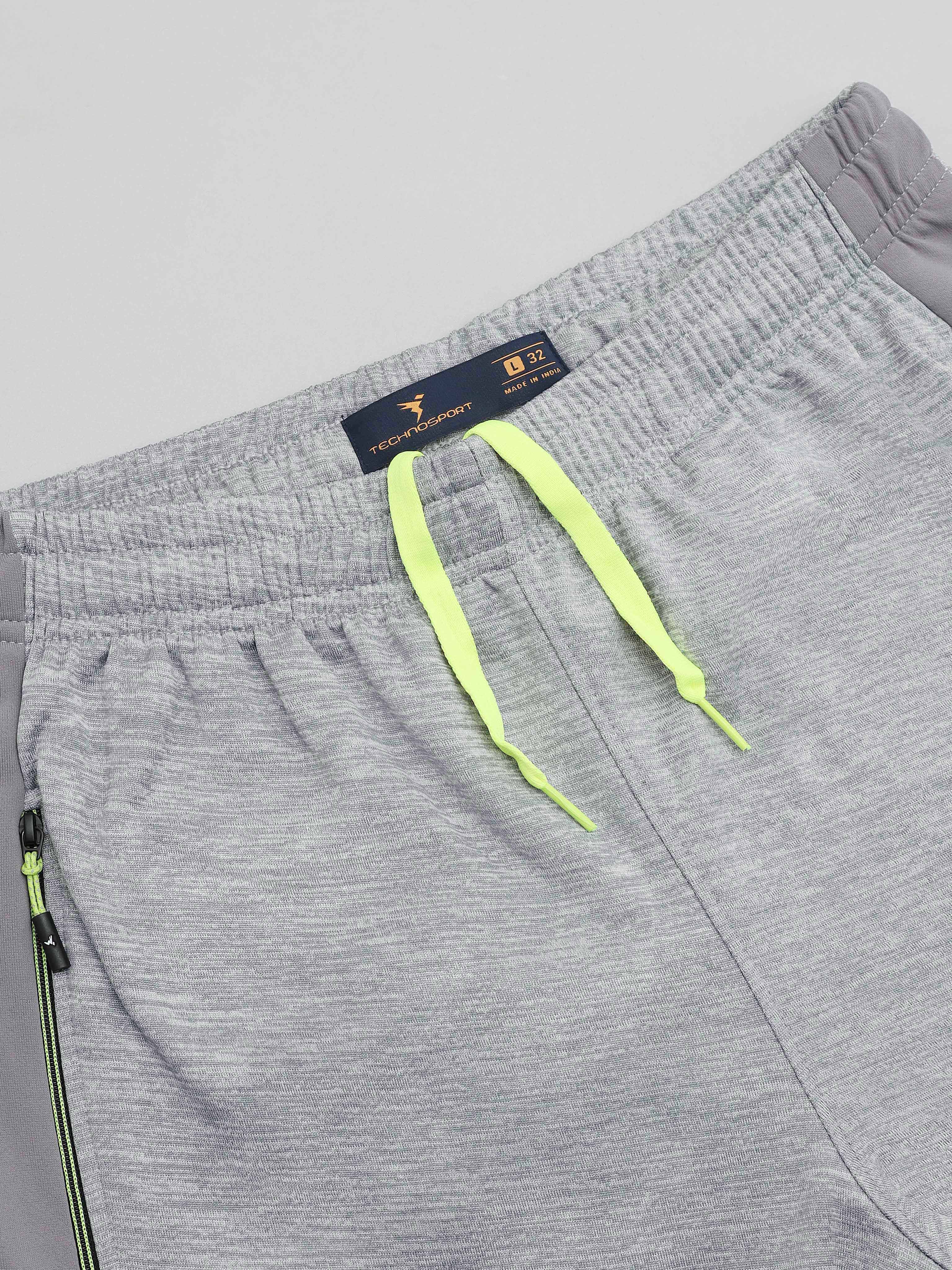 Men Melange Slim Fit Trackpants with TECHNO DRY - Image 7