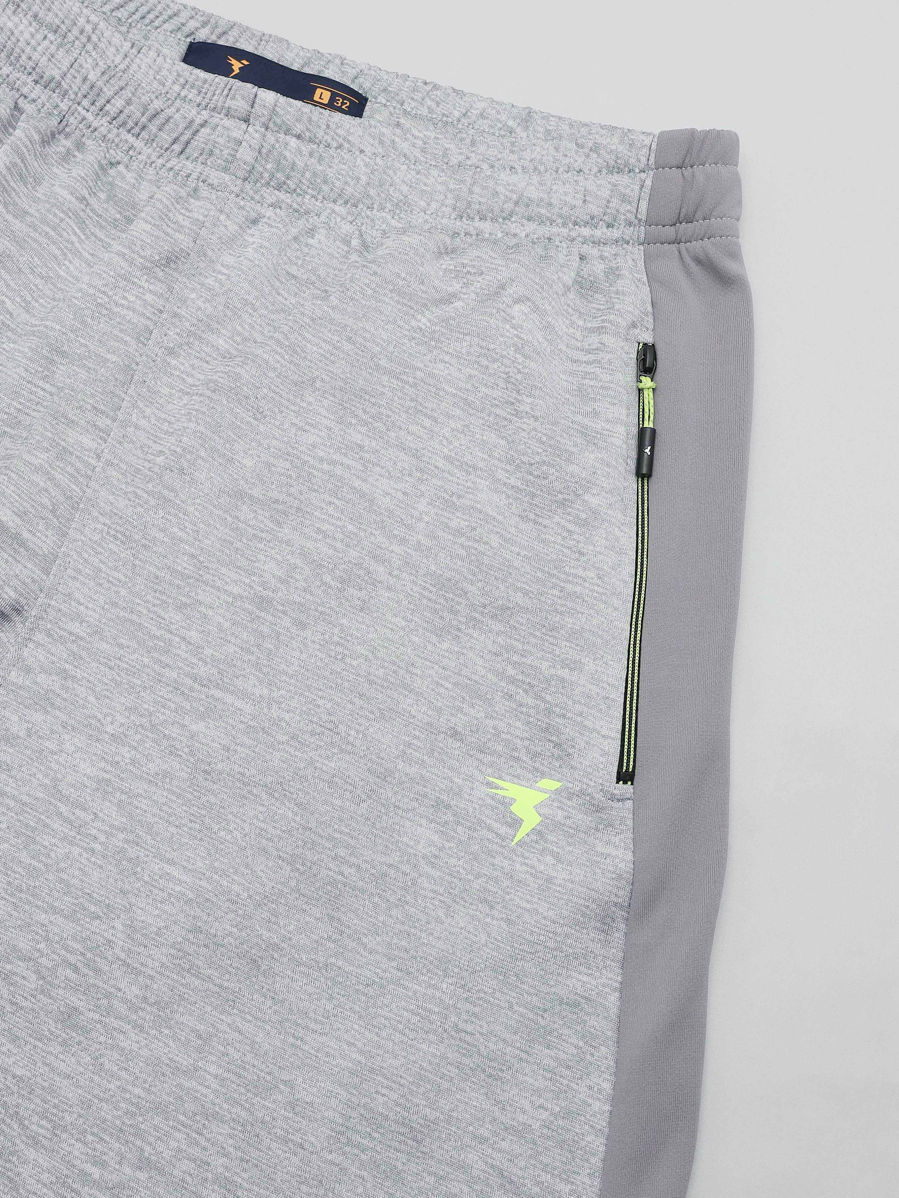 Men Melange Slim Fit Trackpants with TECHNO DRY - Image 9