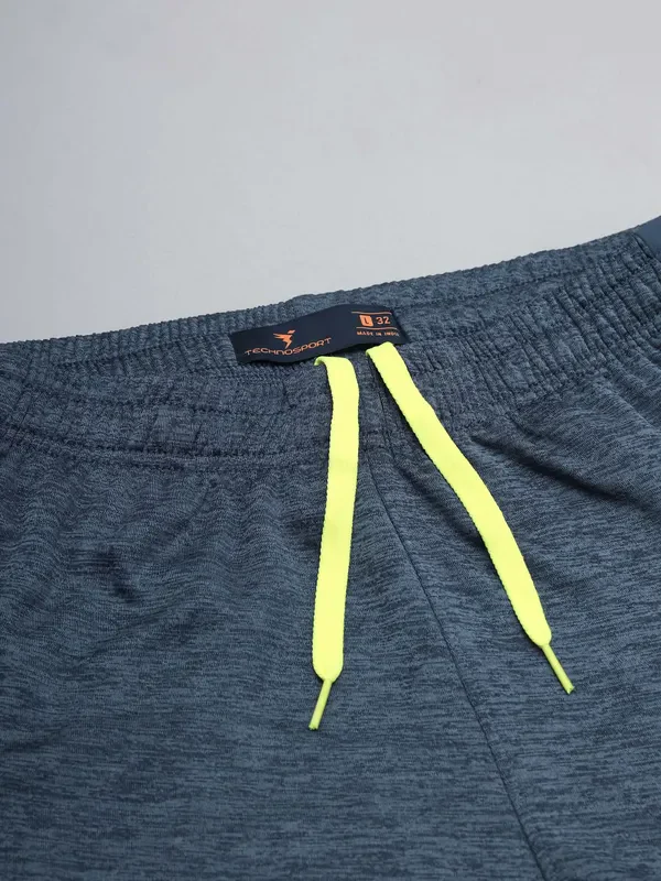 Men Melange Slim Fit Trackpants with TECHNO DRY - Image 7